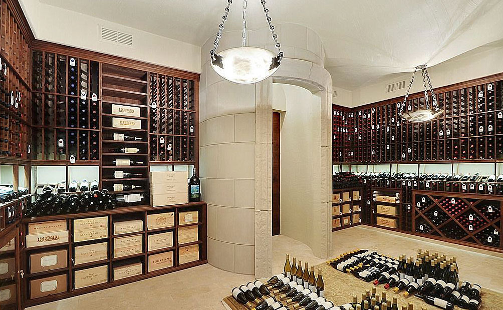 custom wine cellar from Lakeshore Wine Cellars