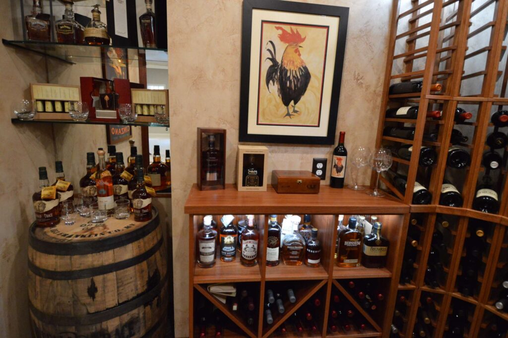 Baltimore Custom Wine Cellar Interior corner
