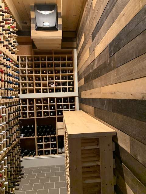 Wine Cellar by Smithling Cellars featuring a TTW018 cooling unit