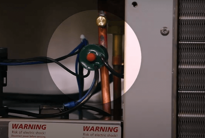 Resetting the high pressure switch