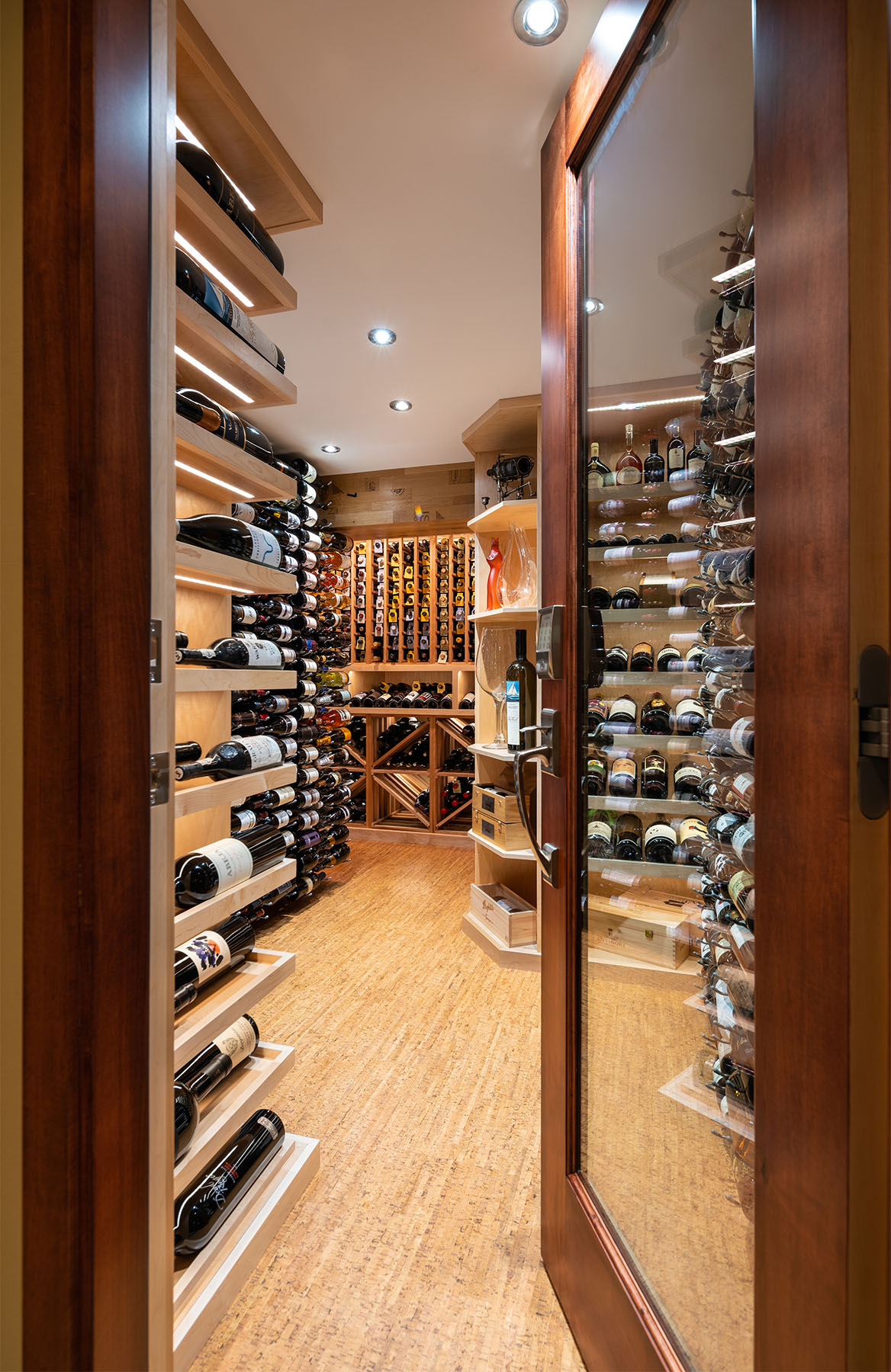 Marine Drive Wine Cellar with open door 