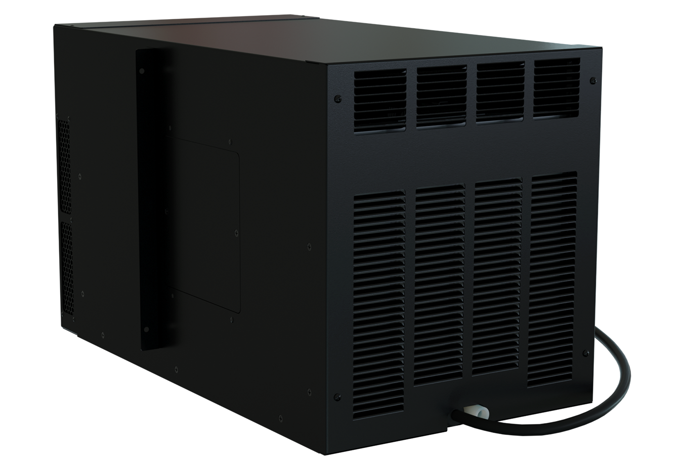 Rear view of the TTW Classic series unit w/ cord connected in the back