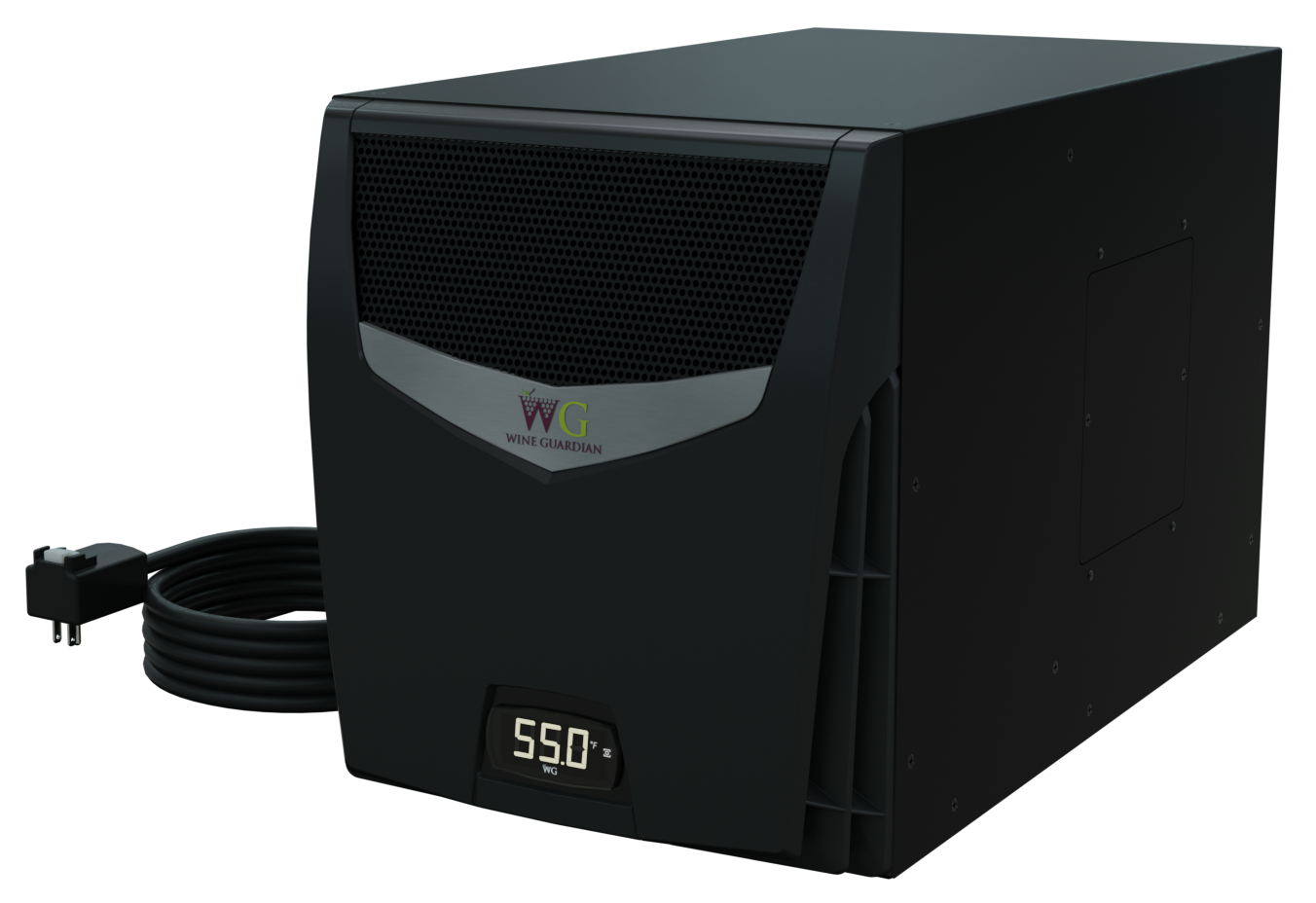 Front view of the TTW Sentinel series unit w/ cord connected in the back